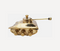 Brass Tank Miniature For Children Playing 0.5Kg